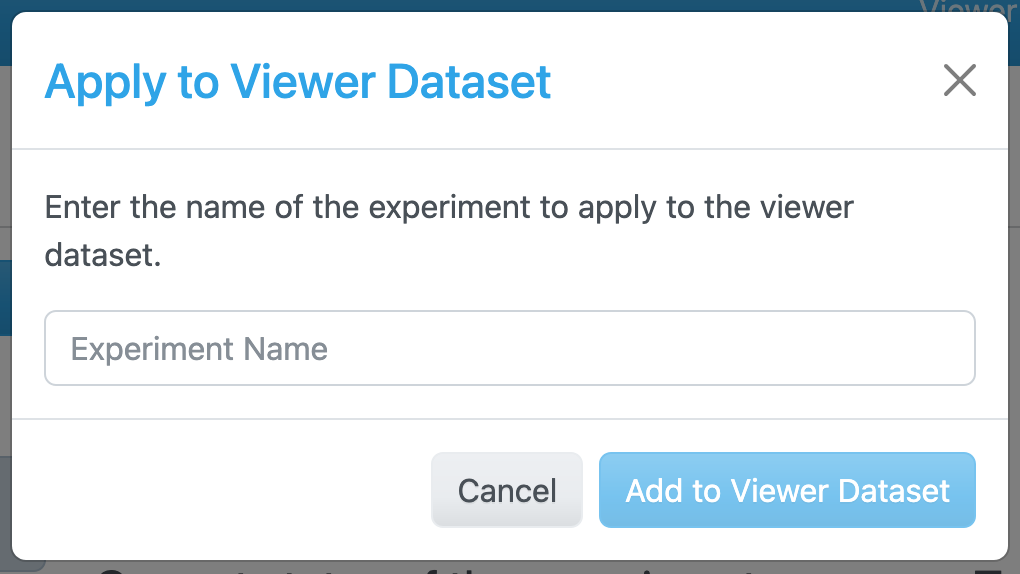 Modal for adding job to the dataset