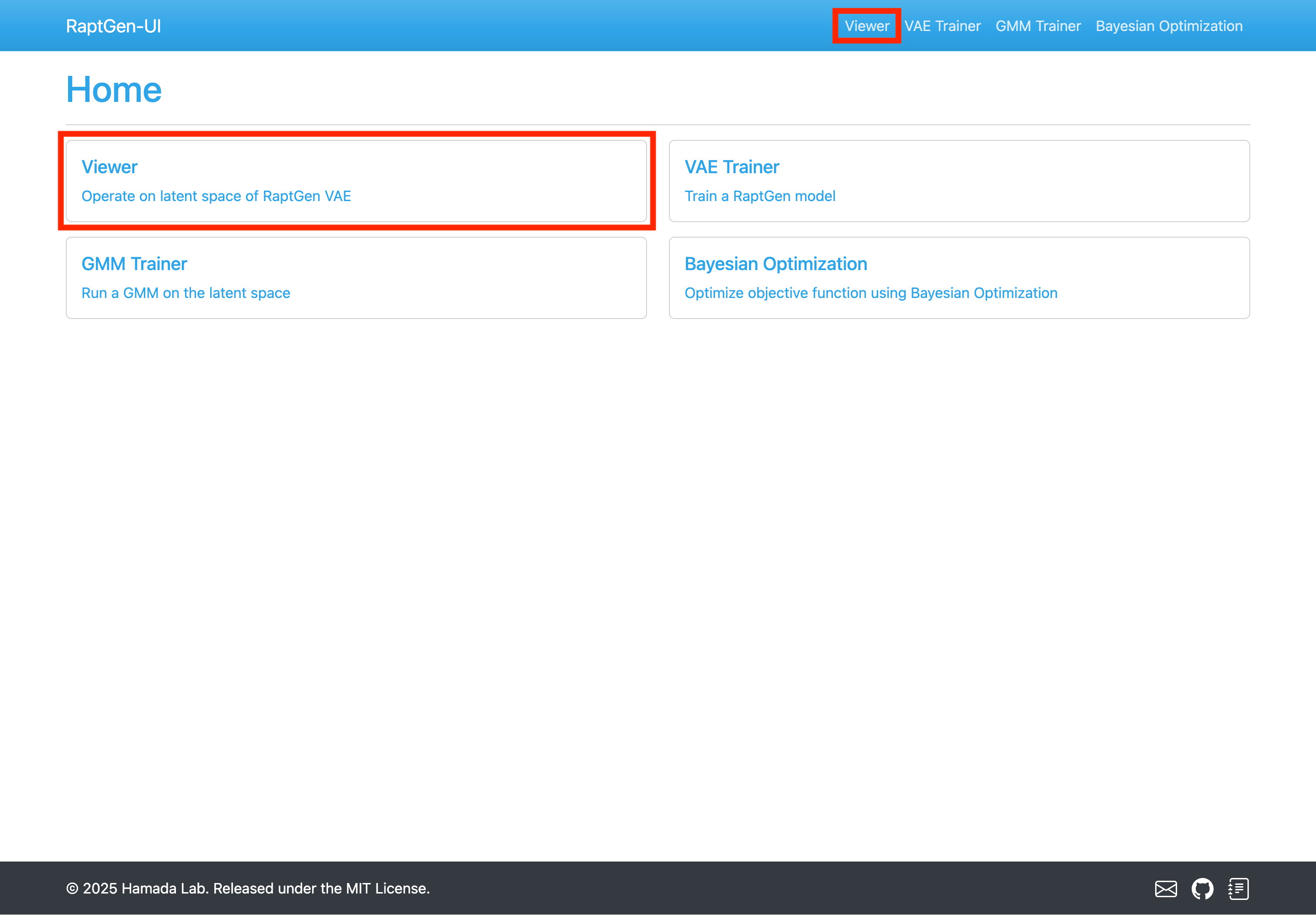 Accessing the Viewer page