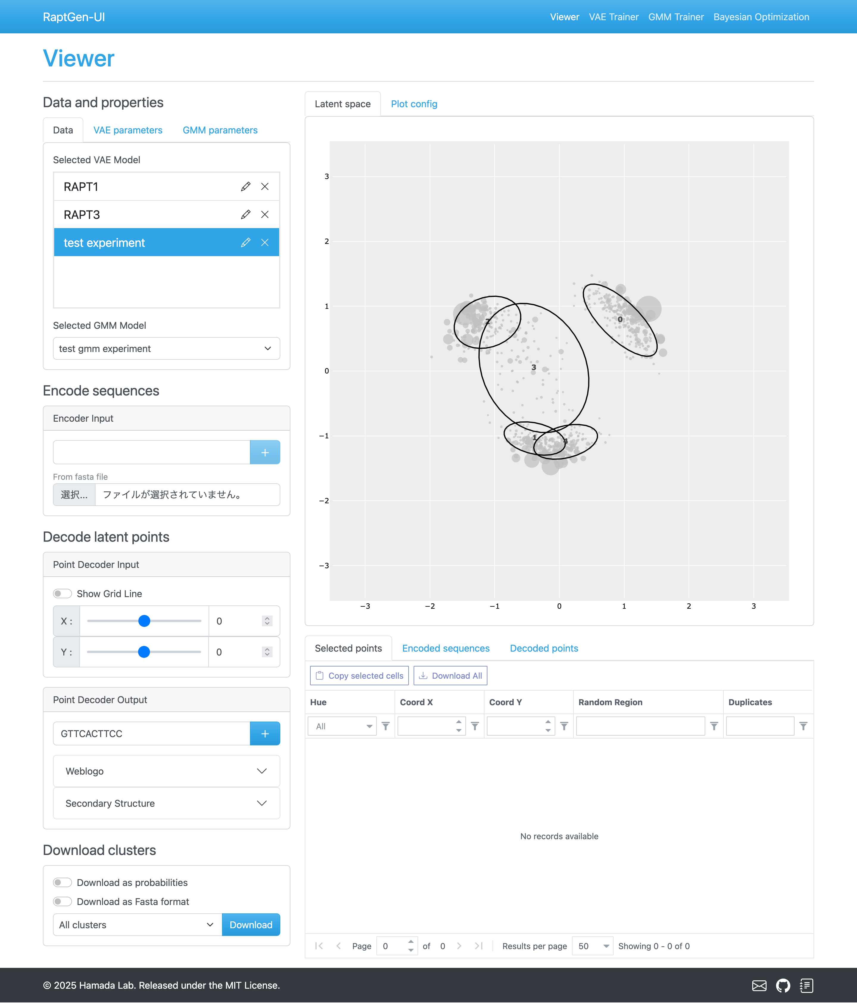Overview of the viewer page