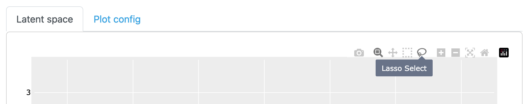 Location of button to change into lasso select mode